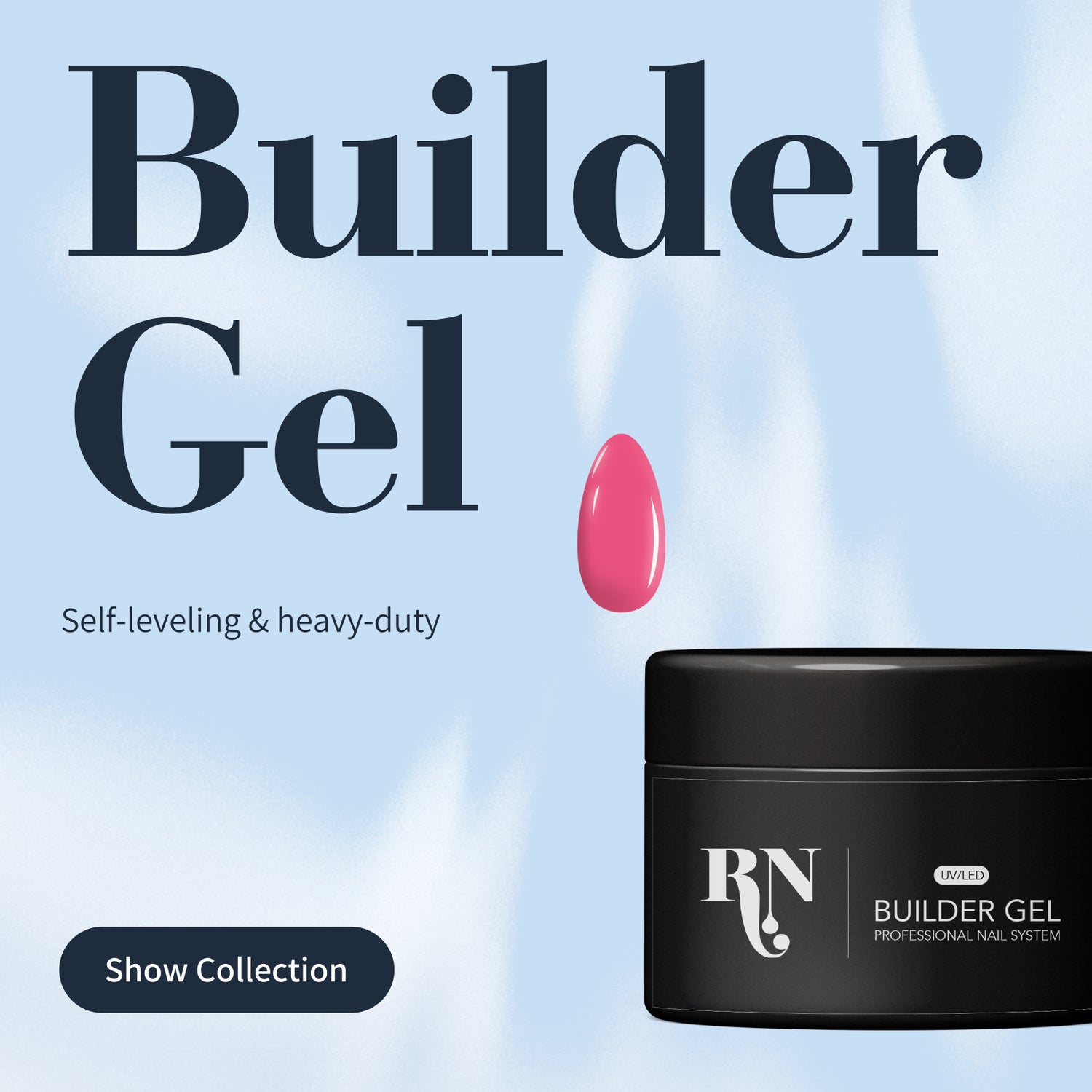 Top Nail Builder gel in bottle